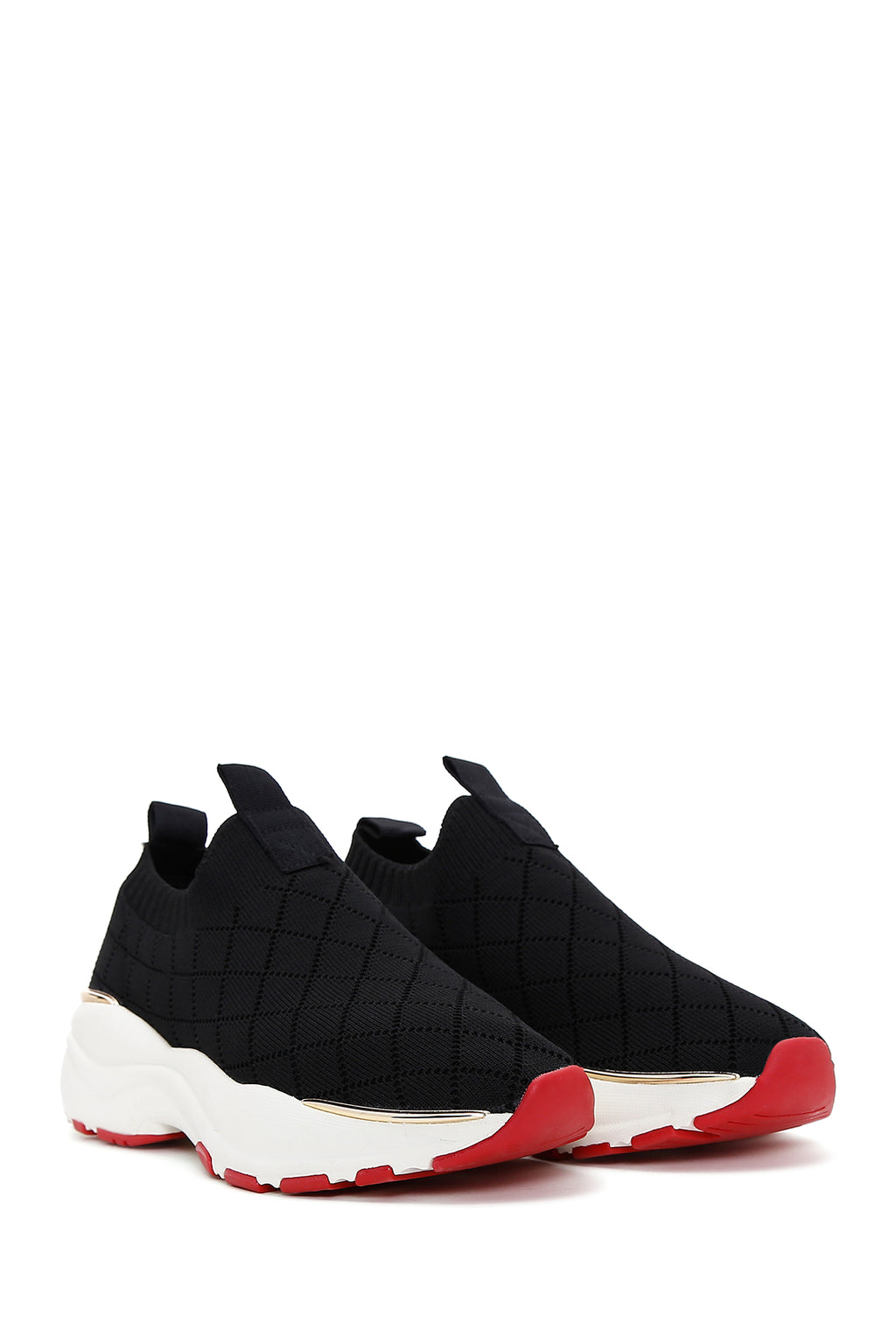 Kadın Siyah Kalın Tabanlı Sneaker