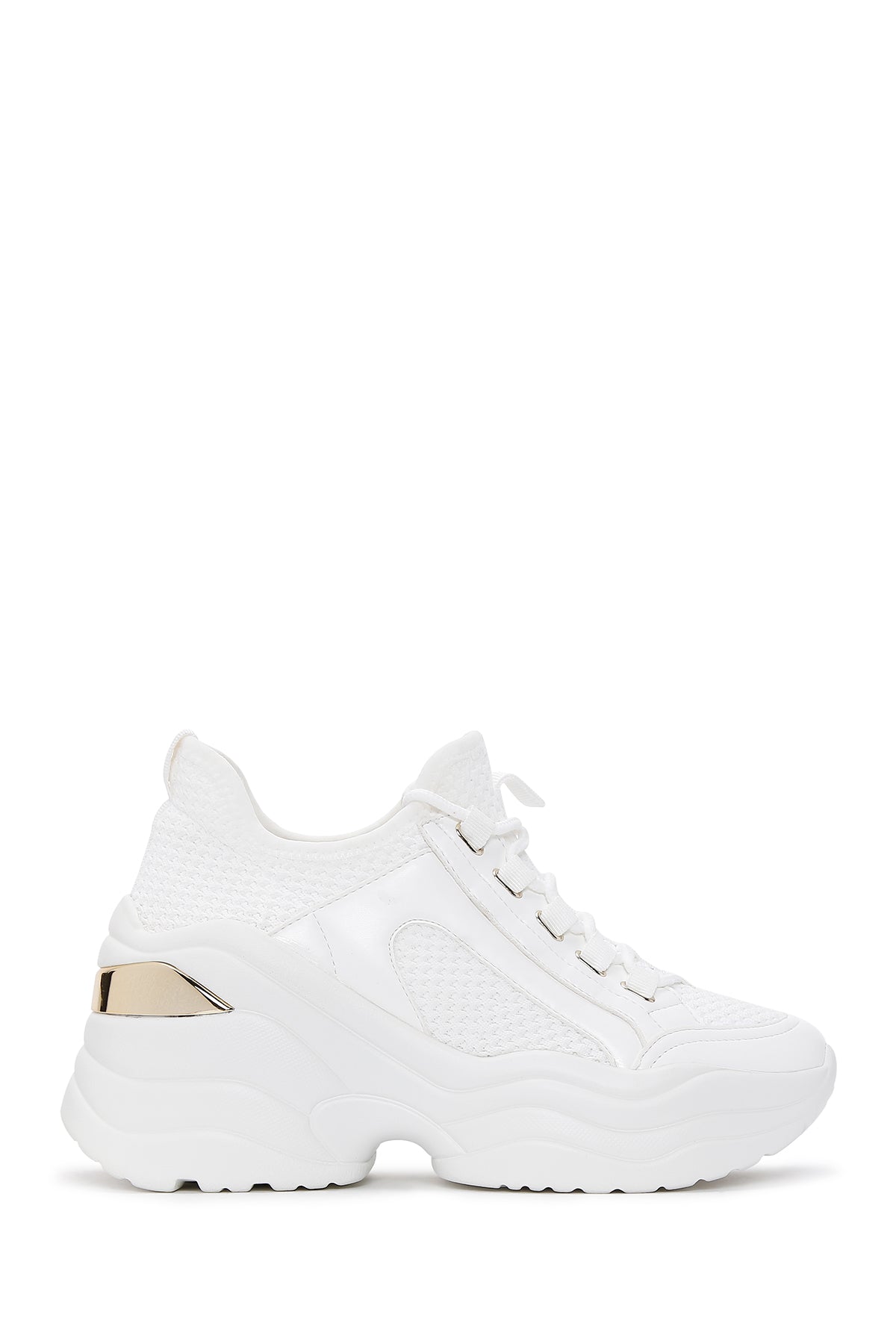 Women's White High-Based Sneaker 23SFD431614 | Derimod
