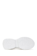 Women's White High-Based Sneaker | Derimod