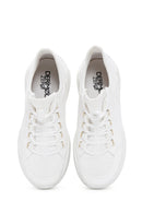 Women's White High-Based Sneaker | Derimod
