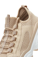 Women's Beige High-Sole Sneaker | Derimod