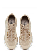 Women's Beige High-Sole Sneaker | Derimod