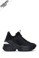 Women's Black High-Based Sneaker | Derimod