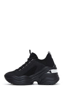 Women's Black High-Based Sneaker | Derimod