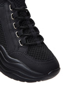 Women's Black High-Based Sneaker | Derimod