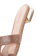 Kadın Pembe Taşlı Düz Terlik | Derimod