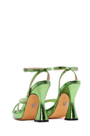 Kadın Yeşil Taşlı Platform Topuklu Sandalet | Derimod