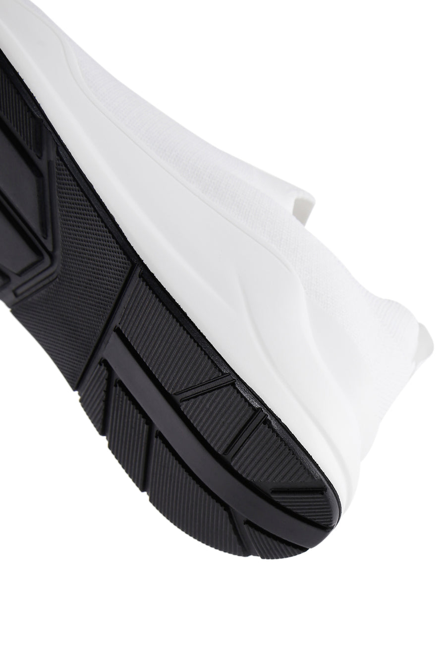 Kadın Beyaz Kalın Tabanlı Kumaş Sneaker