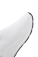 Kadın Beyaz Kalın Tabanlı Kumaş Sneaker | Derimod