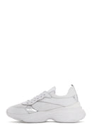 Women's White Leather Sneaker | Derimod