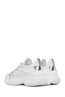 Women's White Leather Sneaker | Derimod