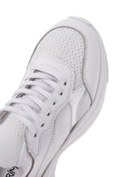 Women's White Leather Sneaker | Derimod