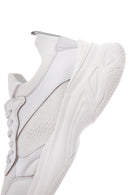 Women's White Leather Sneaker | Derimod