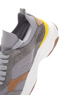 Kadın Gri Deri Sneaker | Derimod