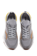 Kadın Gri Deri Sneaker | Derimod