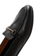 Women's Black Leather Classic Loafer | Derimod