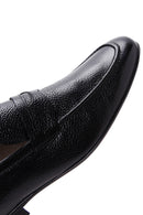 Men's Black Leather Classic Loafer | Derimod