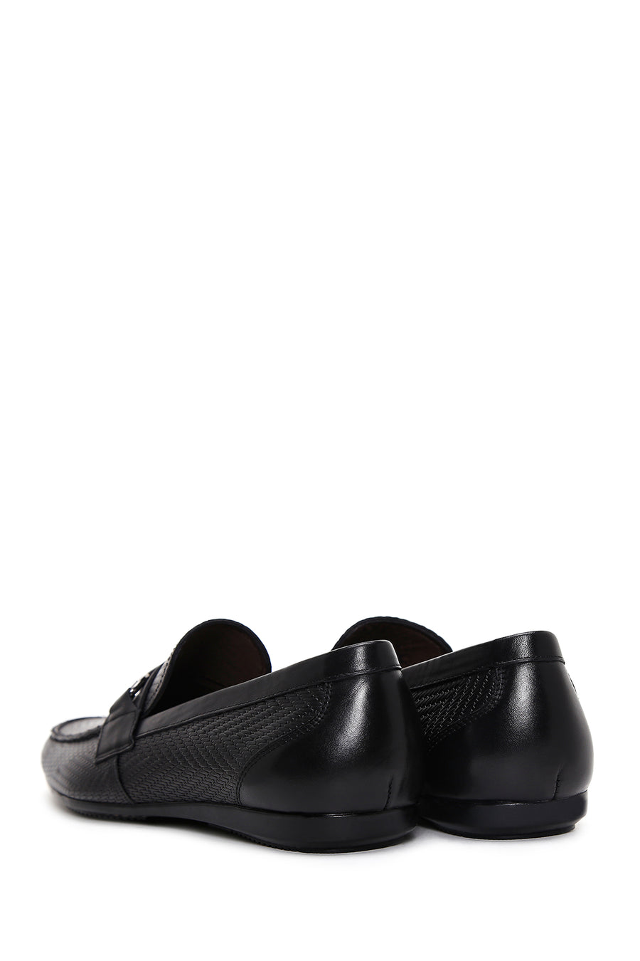 Erkek Siyah Deri Klasik Loafer