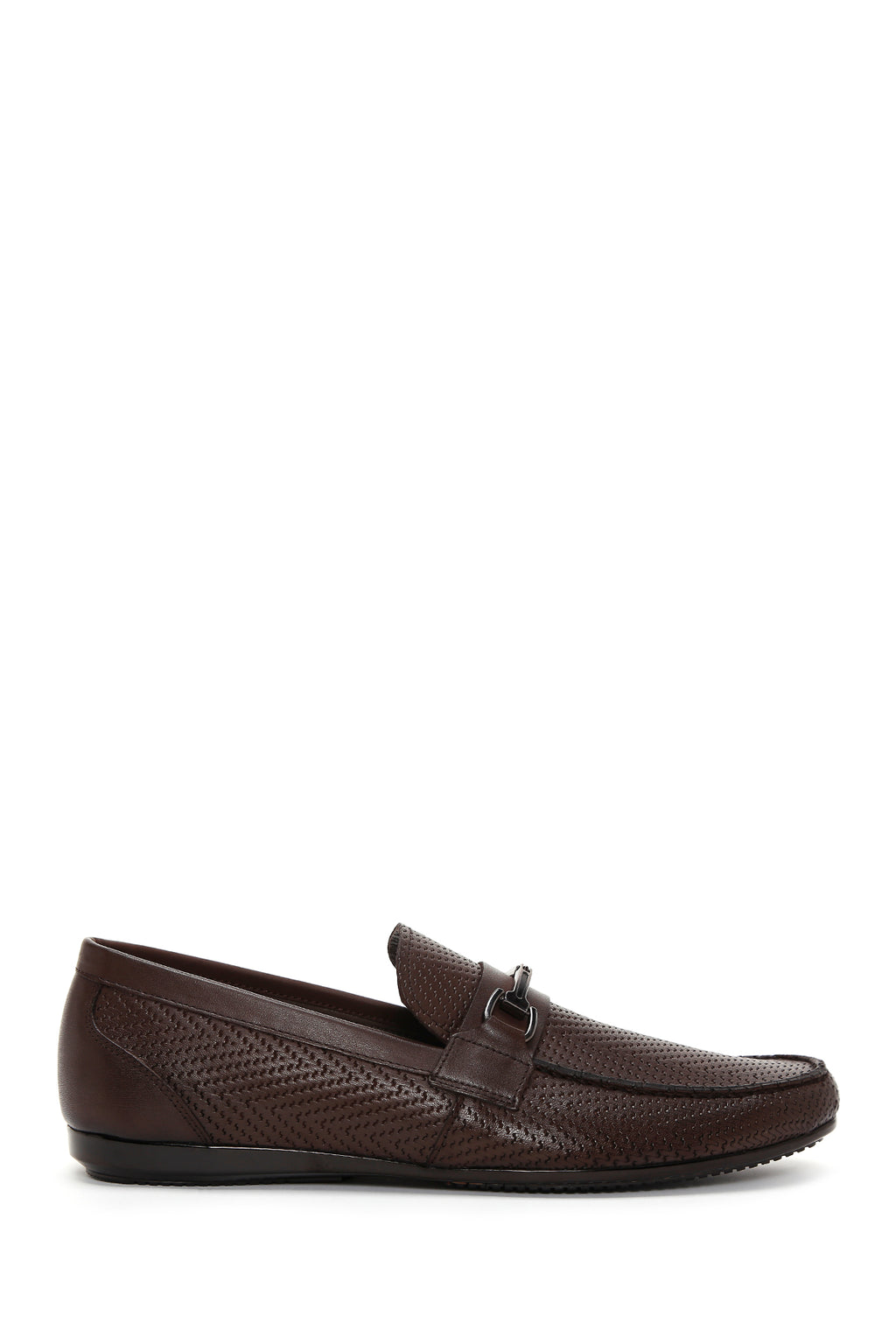 Erkek Kahve Deri Klasik Loafer