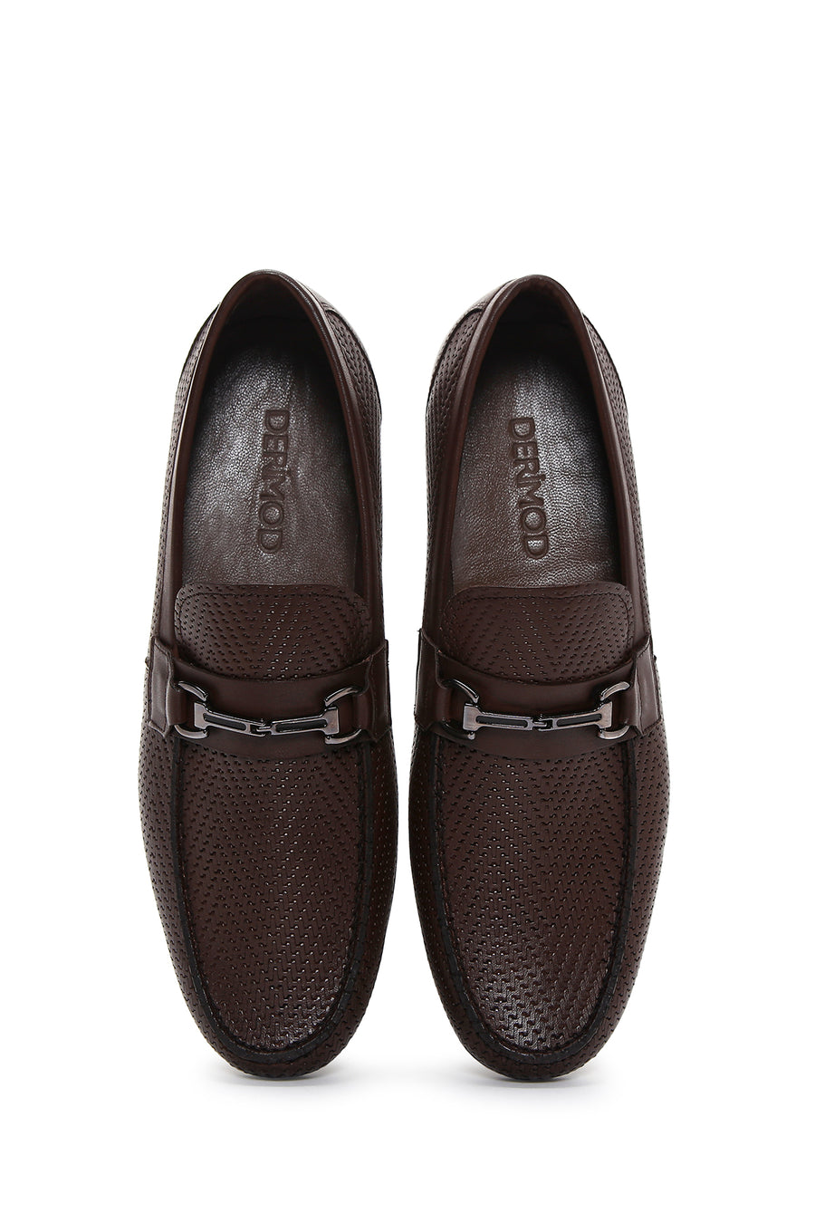 Erkek Kahve Deri Klasik Loafer