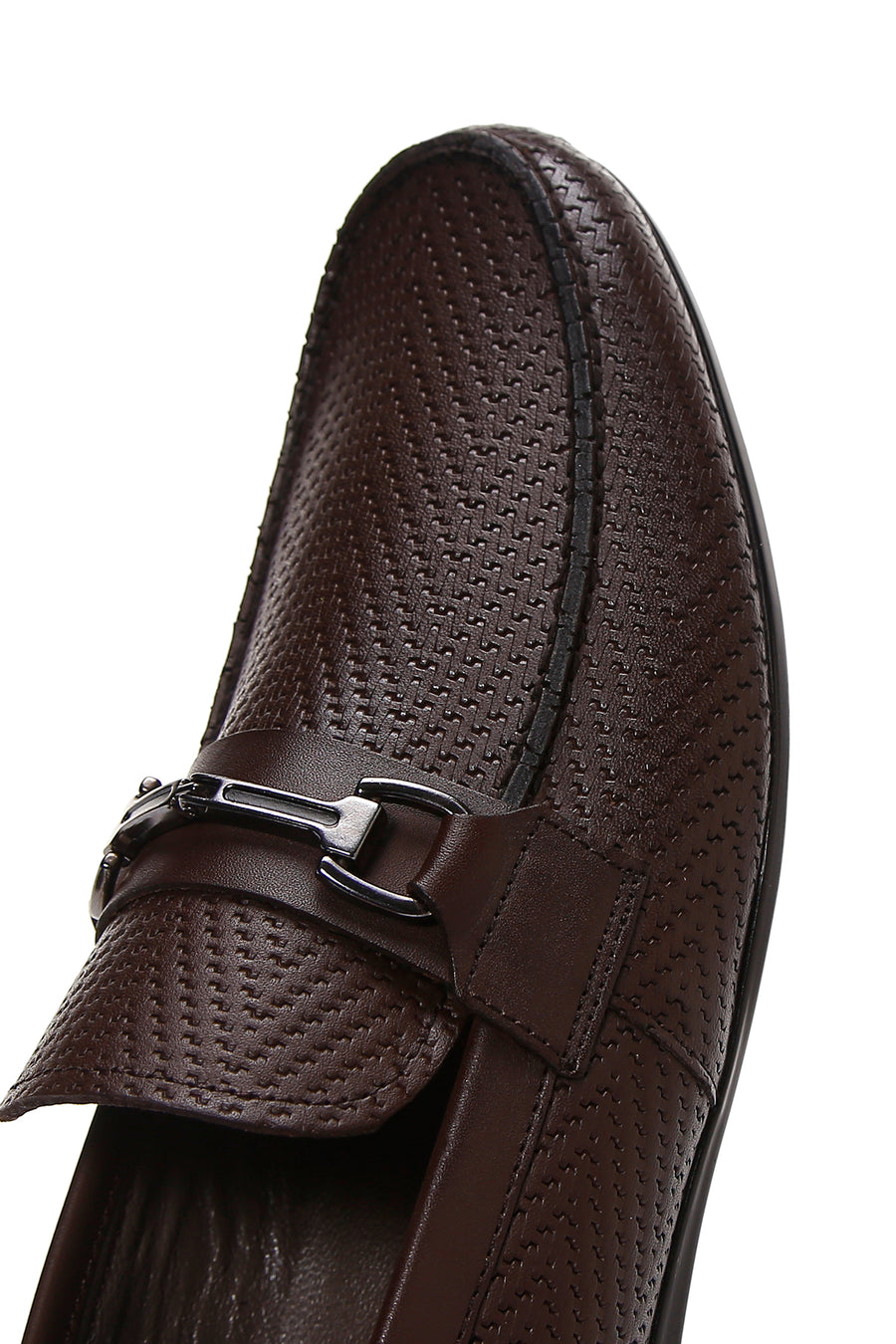 Erkek Kahve Deri Klasik Loafer