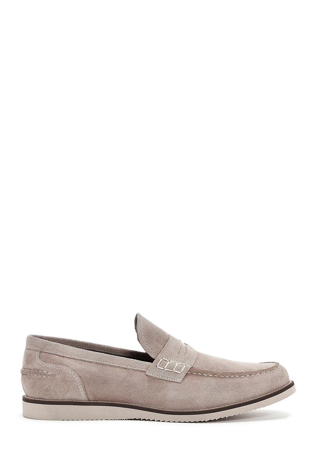 Erkek Vizon Süet Deri Casual Loafer