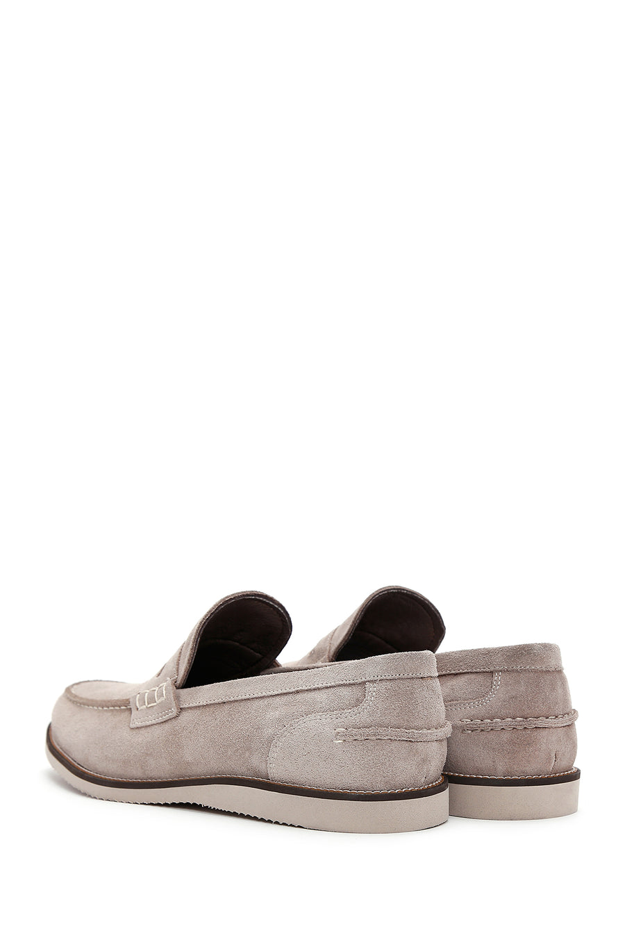 Erkek Vizon Süet Deri Casual Loafer