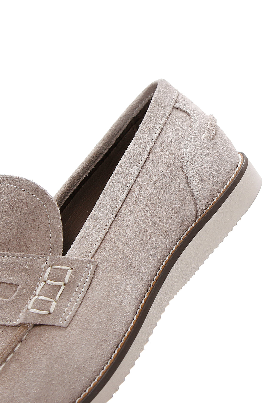 Erkek Vizon Süet Deri Casual Loafer