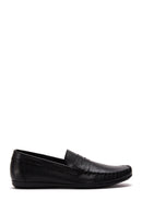 Men's Black Leather Casual Loafer | Derimod