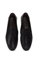 Men's Black Leather Casual Loafer | Derimod