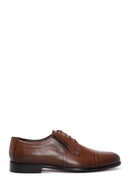 Men's Tan Leather Printed Classic Leather Shoes | Derimod
