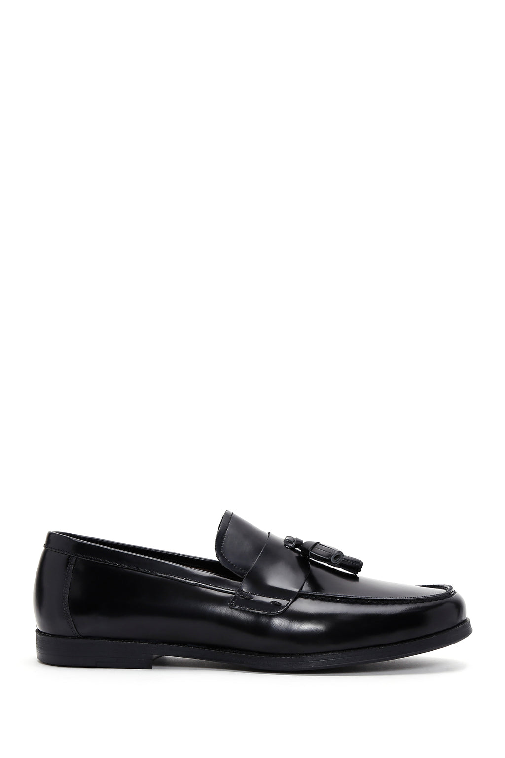 Erkek Siyah Deri Klasik Loafer