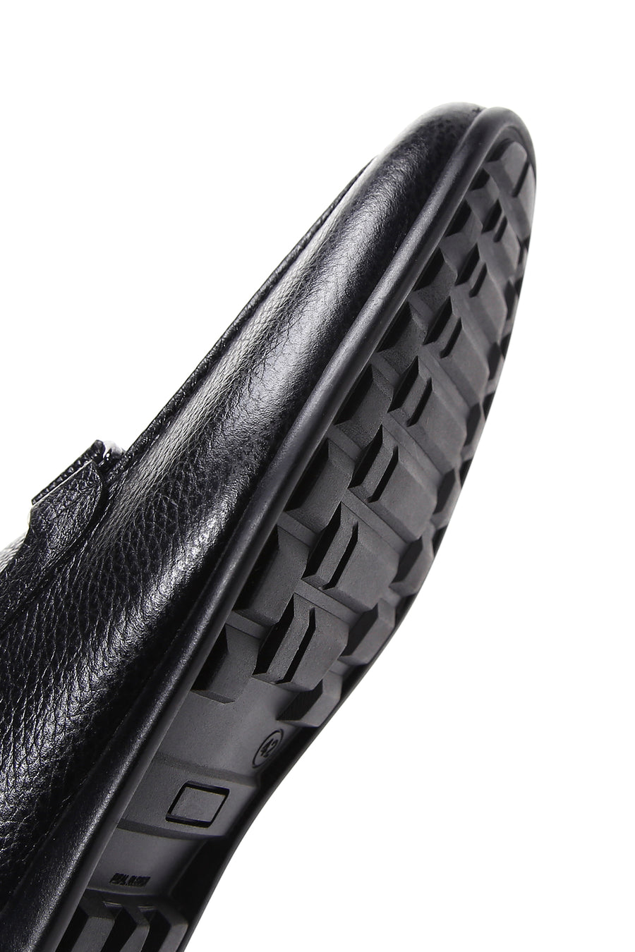 Erkek Siyah Deri Tokalı Klasik Loafer