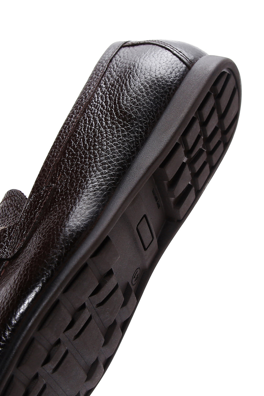 Erkek Kahve Deri Tokalı Klasik Loafer