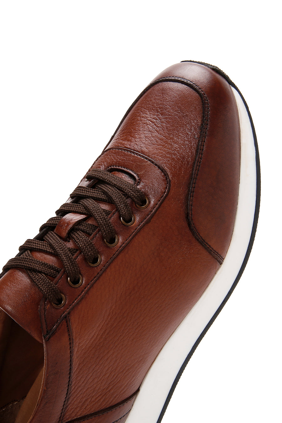 Men's Tan Leather Sneaker