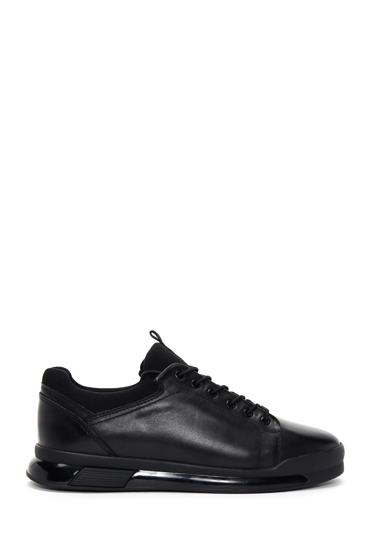 Men's Black Leather Sneaker 23SFD607018 | Derimod