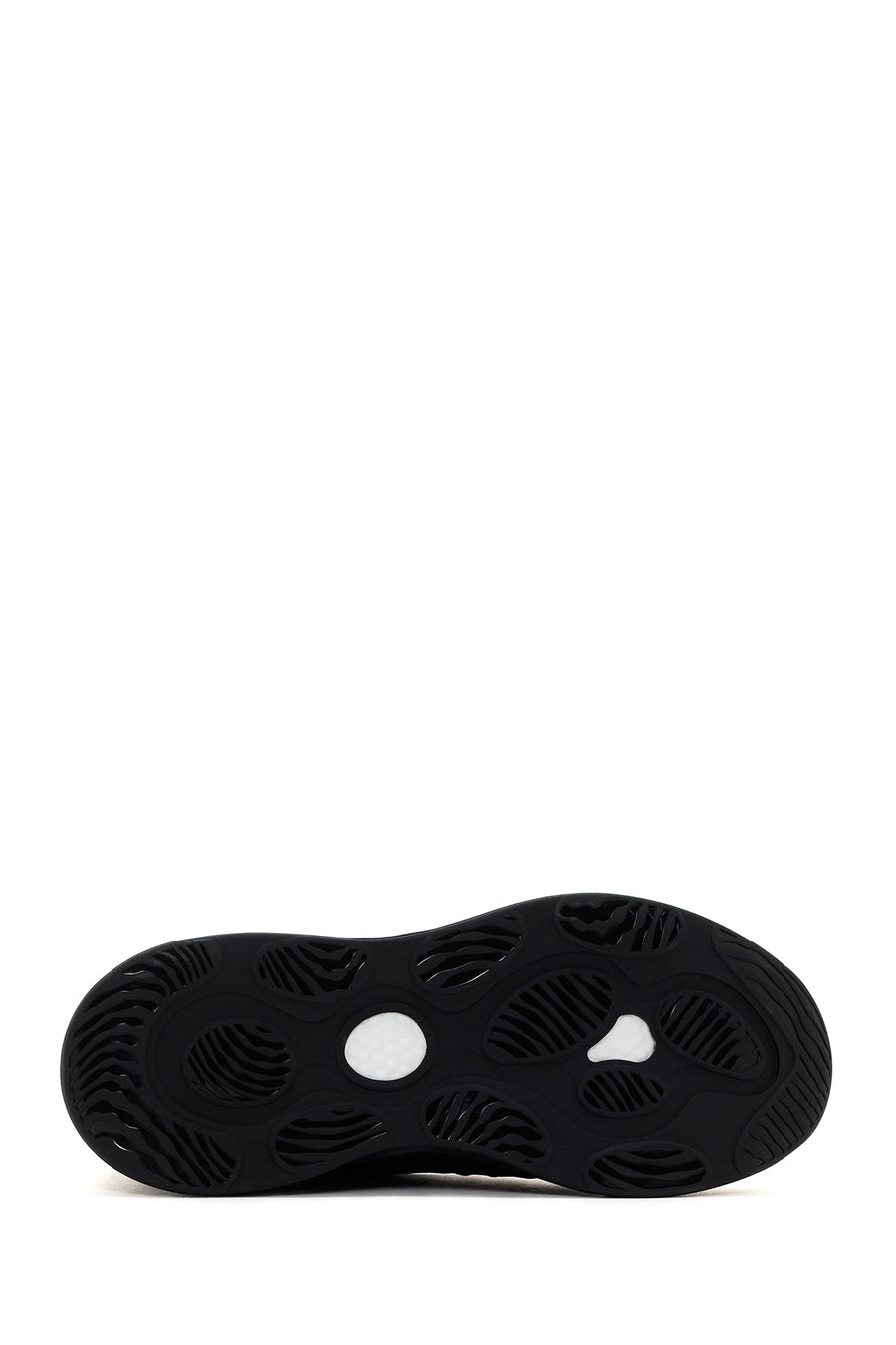 Men's Black Thick Soled Leather Sneaker