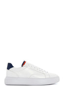 Men's White Leather Sneaker | Derimod