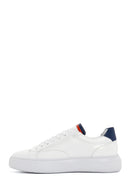 Men's White Leather Sneaker | Derimod