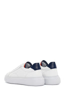 Men's White Leather Sneaker | Derimod