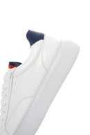 Men's White Leather Sneaker | Derimod