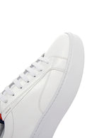 Men's White Leather Sneaker | Derimod