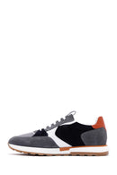 Men's Gray Suede Detailed Sneaker | Derimod