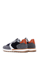 Men's Gray Suede Detailed Sneaker | Derimod