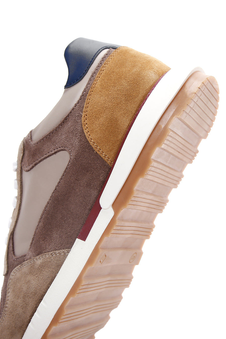 Erkek Vizon Süet Detaylı Sneaker