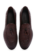 Erkek Kahverengi Deri Loafer | Derimod