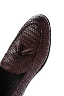 Erkek Kahverengi Deri Loafer | Derimod
