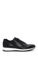 Men's Black Leather Sneaker | Derimod