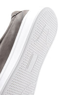 Men's Dark Gray Nubuck Leather Sneaker | Derimod