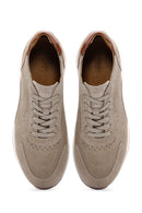 Men's Mink Suede Leather Sneaker | Derimod
